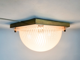 Plafondlamp - Hollywood Regency Stijl - Acryl - Messing - 80'S