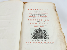 Amsterdam - Jan Wagenaar - Beschryving van Amsterdam verkort gevolgd naar den heer Jan Wagenaar - 1765 (deel II)  en 1767 (deel III) -