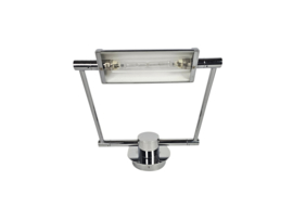 Studio Italia design - wandlamp - chroom - glas - Italie - 90's