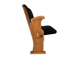 Bioscoopstoel - Theater Arm Stoel - hout - textiel - 1950's