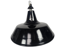Industriëel - emaille - hanglamp - fabriekslamp - Italie - 90's