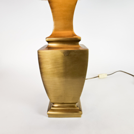 Hollywood Regency - DeKnudt - Maison Jansen stijl - messing - goud - tafellamp - 80's
