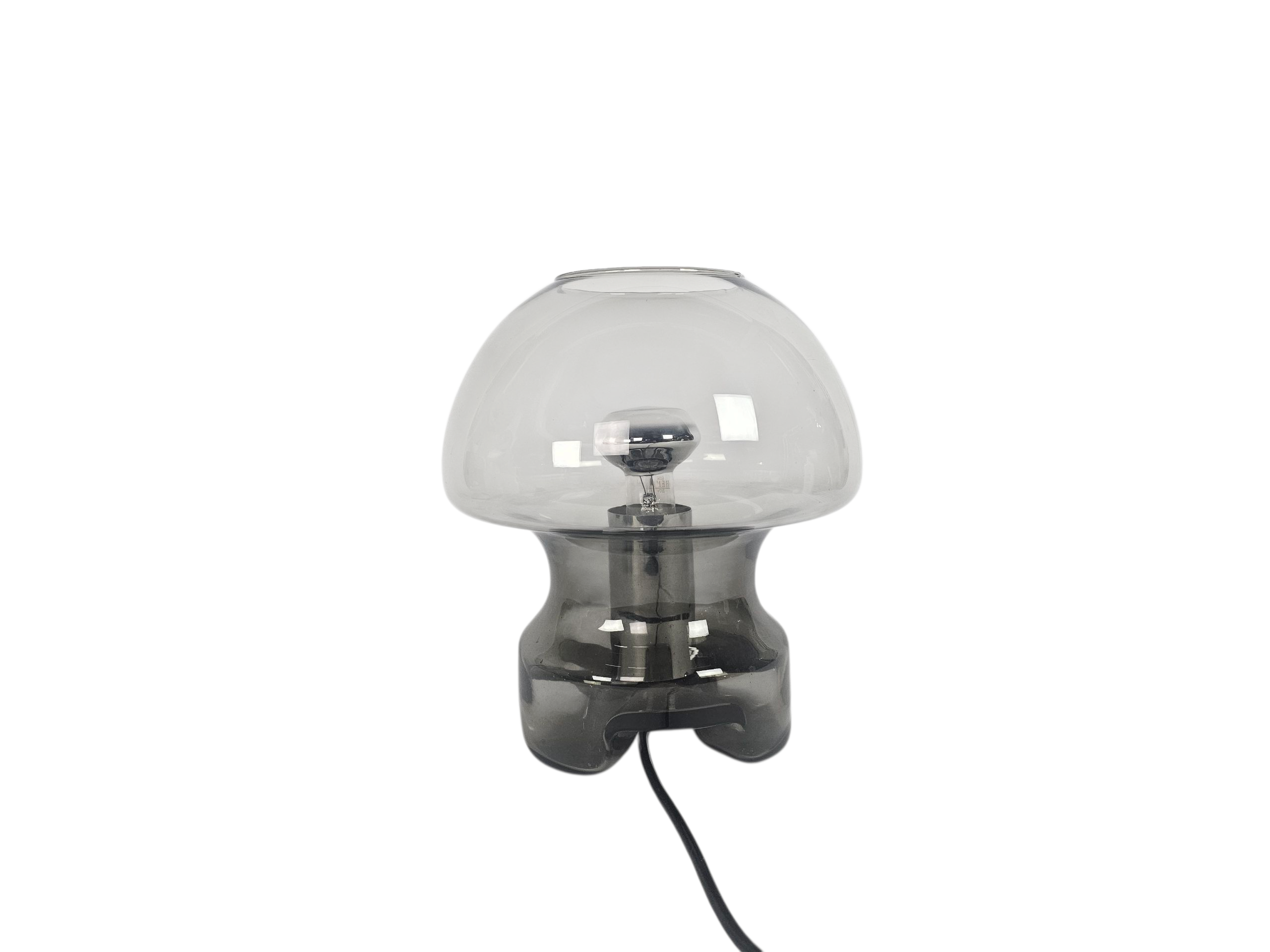Süssmuth Leuchten - Mushroom Lamp - 'Smoked' glas - Germany - 1970's