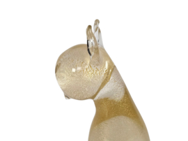 Archimede Seguso Murano - Bladgoud  - Gesigneerd - Italie - 1960's