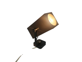 Philips - model NCS 104 - kubus wandspot - metaal - kunststof - 1970's