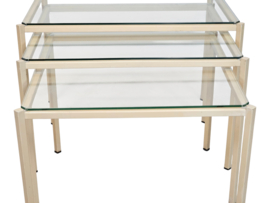 Bijzettafels -  miniset - nesting tables - Italian - 70's