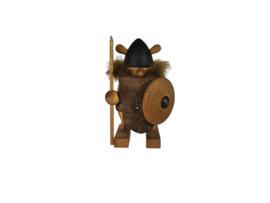 Vintage - Noorman - Viking - Ljung Souvenir - Lilla Skyrup - hout - Zweden - 3e kwart 20e eeuw