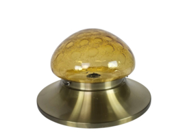 Dijkstra - Fokke Dijkstra - 'Flush Mount' - Space Age plafonniere - amber - 70's