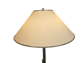 Herda Holland - vloerlamp - messing - chroom  - 3e kwart 20e eeuw