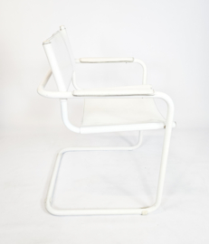 Bauhaus design - Mart Stam - Visitor chair - Matteo Grassi - leer - buisframe -  70's