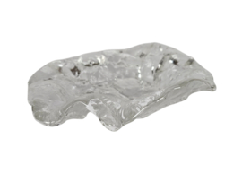 Walther glass - Jolanda Prinsen - unieke zware schaal - helder glas - 2000