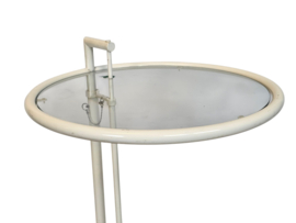 Design Side table - Eileen Gray stijl -  metaal - glas - 80s