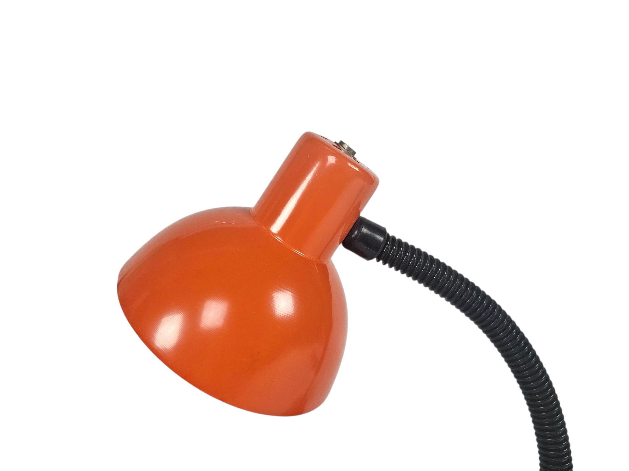 Dutch design - Hala Zeist - Holland - model 704A  - flexibele hals - chroom - oranje - 70's