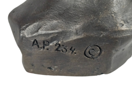 Gebroeders van Paridon - kinderkopje - A.P.  234 - gips  - 2e helft 20e eeuw