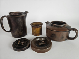 Arabia - ontwerp Ulla Procope - model Ruska - Thee en Koffiepot - 1960's