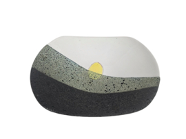 Ettore Sottsass  voor Bitossi -  Sottsass (1917-2007) - Raymor - Fat lava - schaal - 1950's