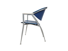 Calligaris - Leer - Eetkamerstoelen set (2) - Made in Italy - 1990's