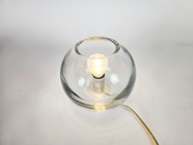 Tafellamp - glas - kristal - Toni Zuccheri stijl - bollamp  - 3e kwart 20e eeuw