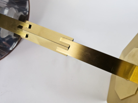 Arte Lumen - Willy Rizzo stijl - messing - tafellamp - 3e kwart 20e eeuw