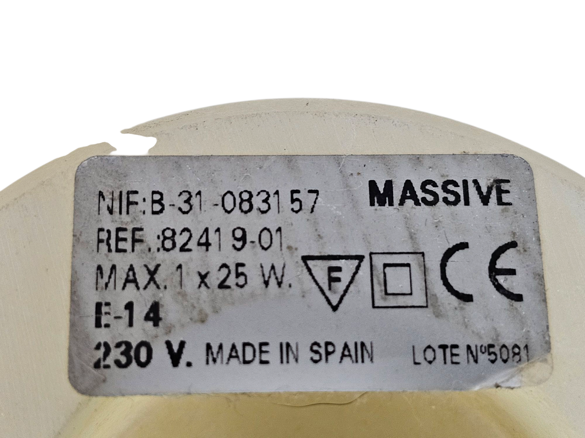 Massive - Albast - Made in Spain - tafellampen (2)  - 70's