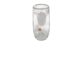 Dutch design glas - Leerdam - Floris Meydam - serica -  ingesloten luchtbellen - 80's