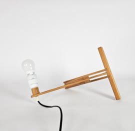 Ikea - scharnierlamp - wandlamp - model V505 - grenen - Zweden - 3e kwart 20e eeuw