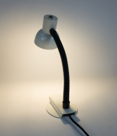 Hala Zeist - bureaulamp - model 703 - flexibele hals - wit - 70's