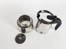GB - Guido Bergna voor DE - Percolator - Espressomaker - RVS - Italie - 80s