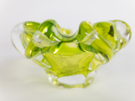 Josef Hospodska - Tsjechië - glasdesign - asbak - Chribska glassworks - 60's