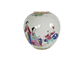 Chinese Gember pot - Family Rose - handbeschilderd - 2e helft 20e eeuw