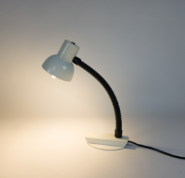 Hala Zeist - bureaulamp - model 703 - flexibele hals - wit - 70's