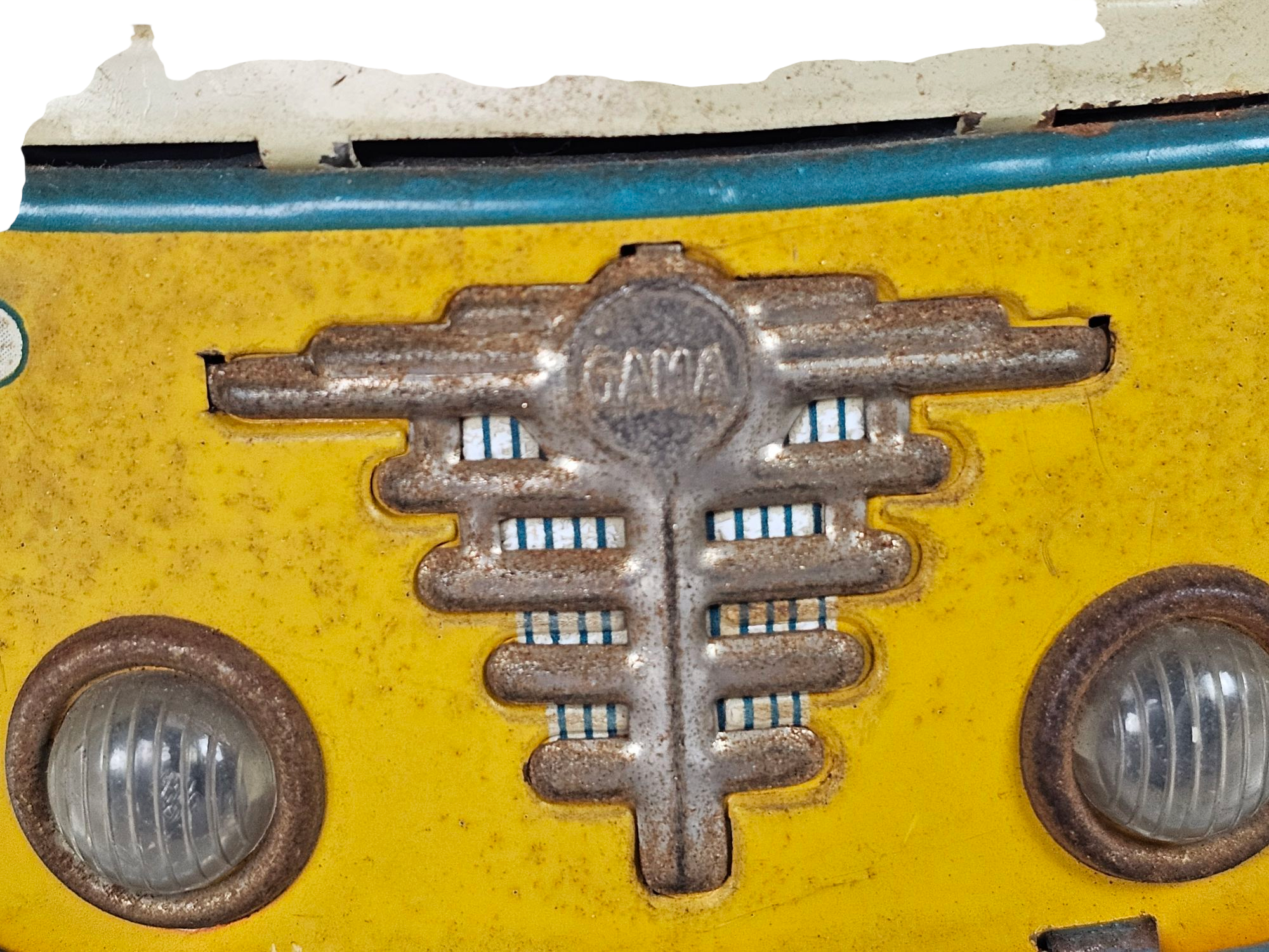 GAMA - blikken speelgoed - hydraulische  dump truck -  Germany - 1950-1959 -