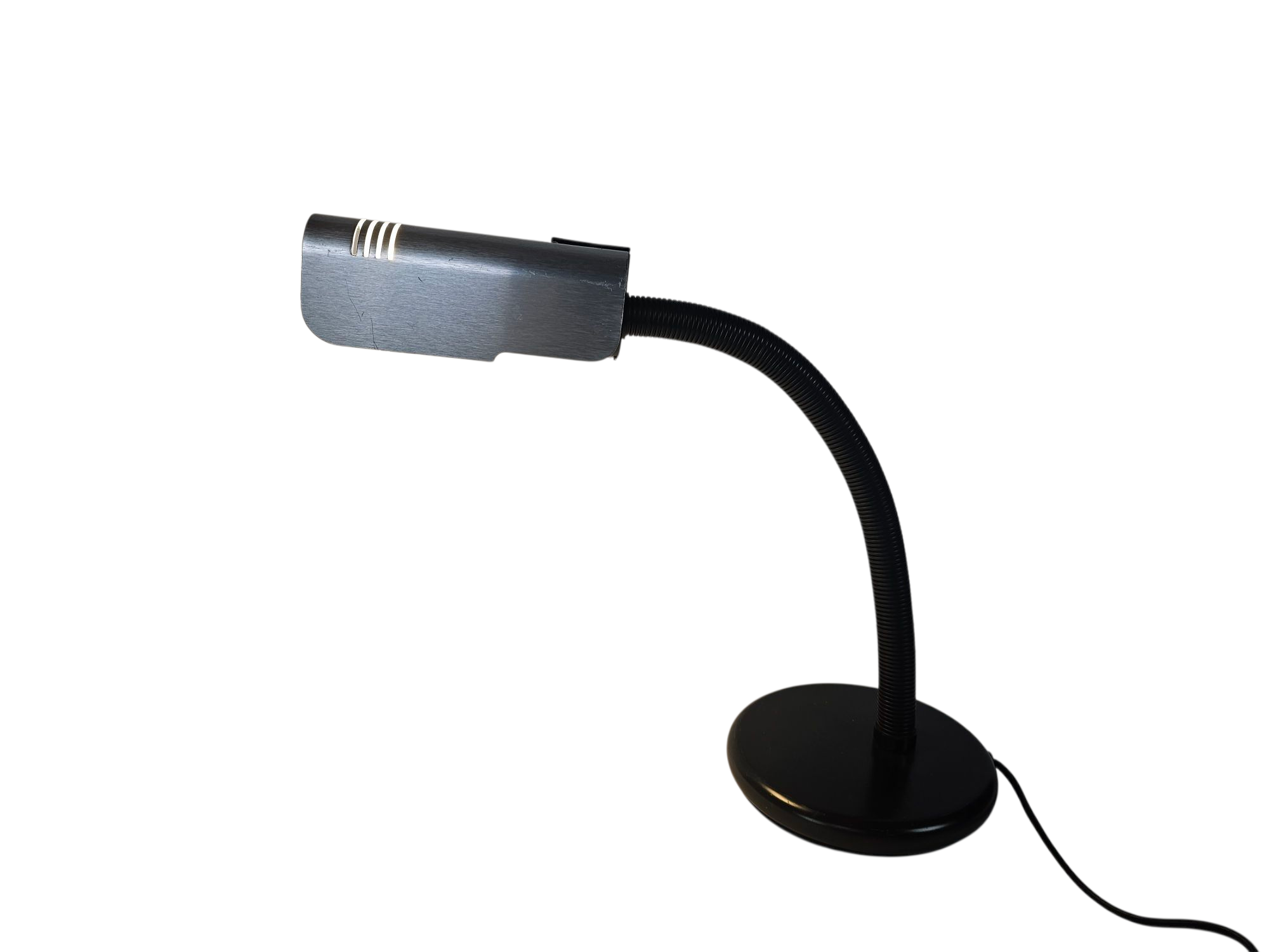 Vintage Italiaanse Targetti Design - Gooseneck - Desk Lamp - Verstelbaar - Buigbaar - Studielamp - Kantoorlamp - Nachtkastje lamp - 70's