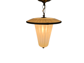 hanglamp - messing - koper - lantaarnlamp  - jaren 50