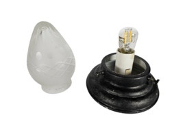 Gispen - Giso Gispen - 2 x plafonniere - geslepen glas - 2e kwart 20e eeuw