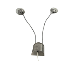 Hala Zeist  - flexibele armen - geborsteld aluminium - post modern - 80's