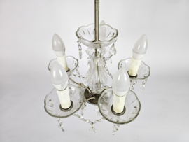 Chandelier - Kroonluchter - Marie Therese lamp - 5 armen - glas - 2000