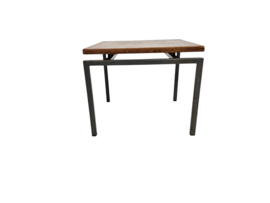 Side table - Cees Braakman stijl - fineer - metaal - Holland - 60s