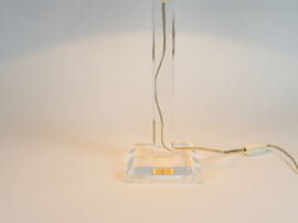 Lucite - vintage tafellamp - plexiglas - Hollywood Regency - Duitsland - 70's