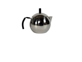 Tracanzan Alfa - 'Pallina' - Inox 18/10 - thee/koffiekannetje - Made in Italy - chroom - 60's