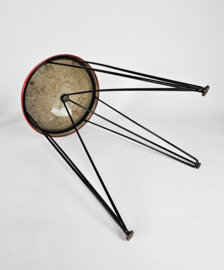 Seggiolina Krukje -  Pilastro design by Tjerk Reijenga -  Amsterdam Nederland - 1950s - Hairpin tripod stool -  hocker