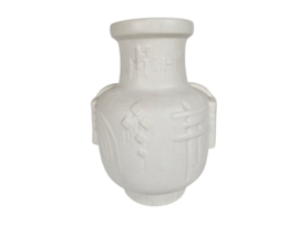 Dutch design - Flora Keramiek - Gouda Holland - model 925 - wit mat relief - monochroom - 1958