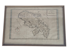 Ets - Kaart van Martinique - 'Carte de l' isle la Martinique - 18e eeuw