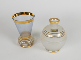 Booms glas - de Rupel - 2 vazen met vergulding - 1e helft 20e eeuw