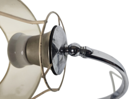 Art Deco - wandlamp - chroom - 'gooseneck' - 1930's