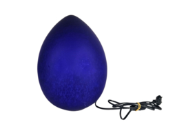 W.L.P. verlichting - Duitsland - Egg lamp - gemarmerd glas - 80's