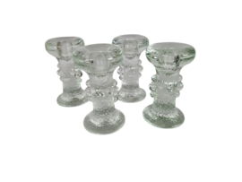 Pukeberg Glasbruk - Staffan Gellerstedt - 4 x kandelaar - Zweden - 70s