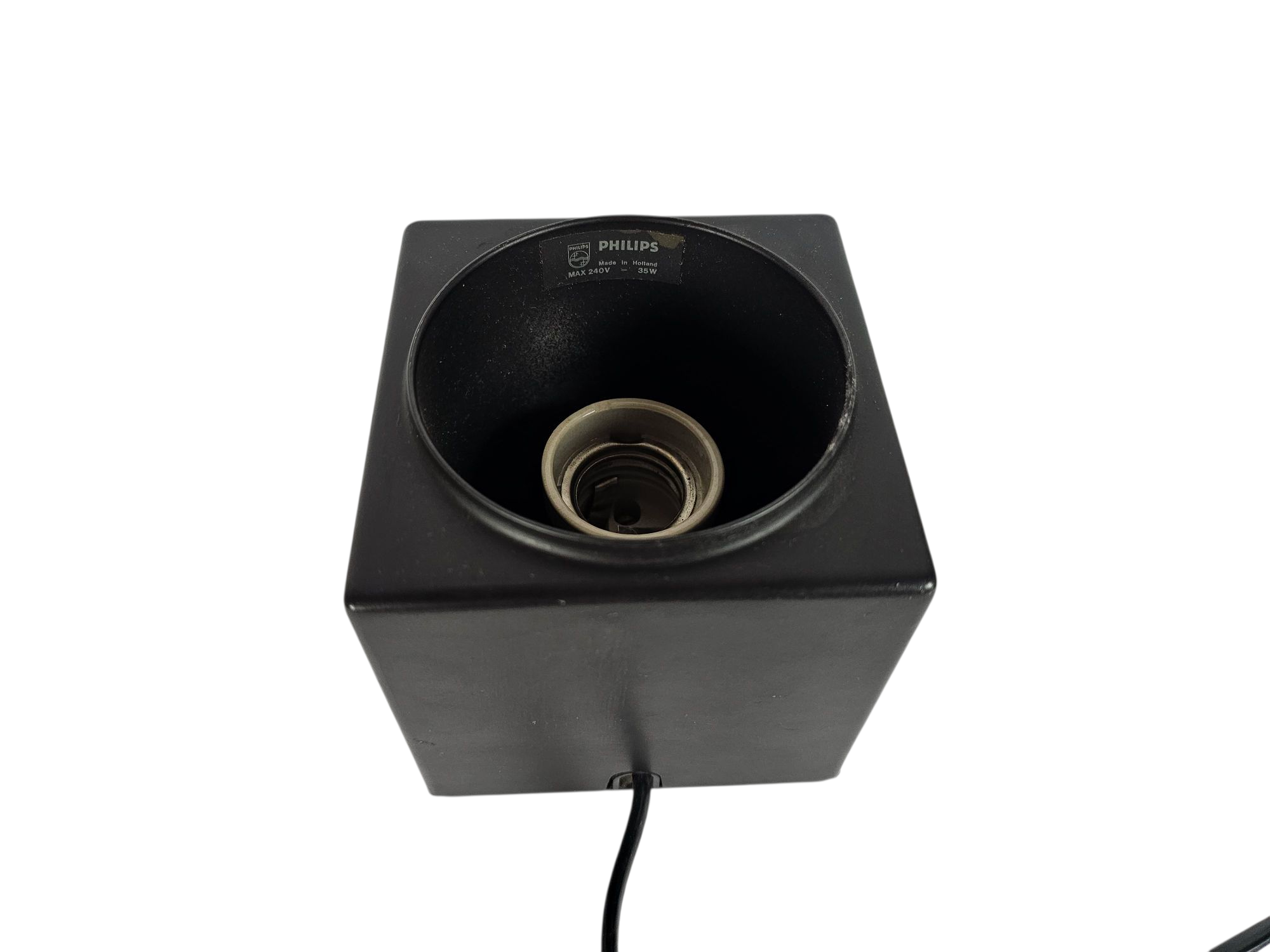 Dutch design - Space Age - Philips design spiegelbol lamp - tafel/bureaulamp - 70's