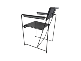 Pilastro stijl - Post Modern -  (2) chairs - geperforeerd staal - Holland - 70's