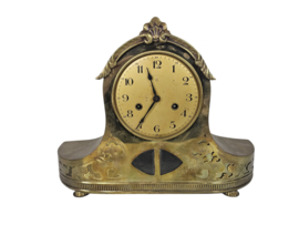 Junghans - "Napoleon-hoed" pendule - messing - glas  - 1900